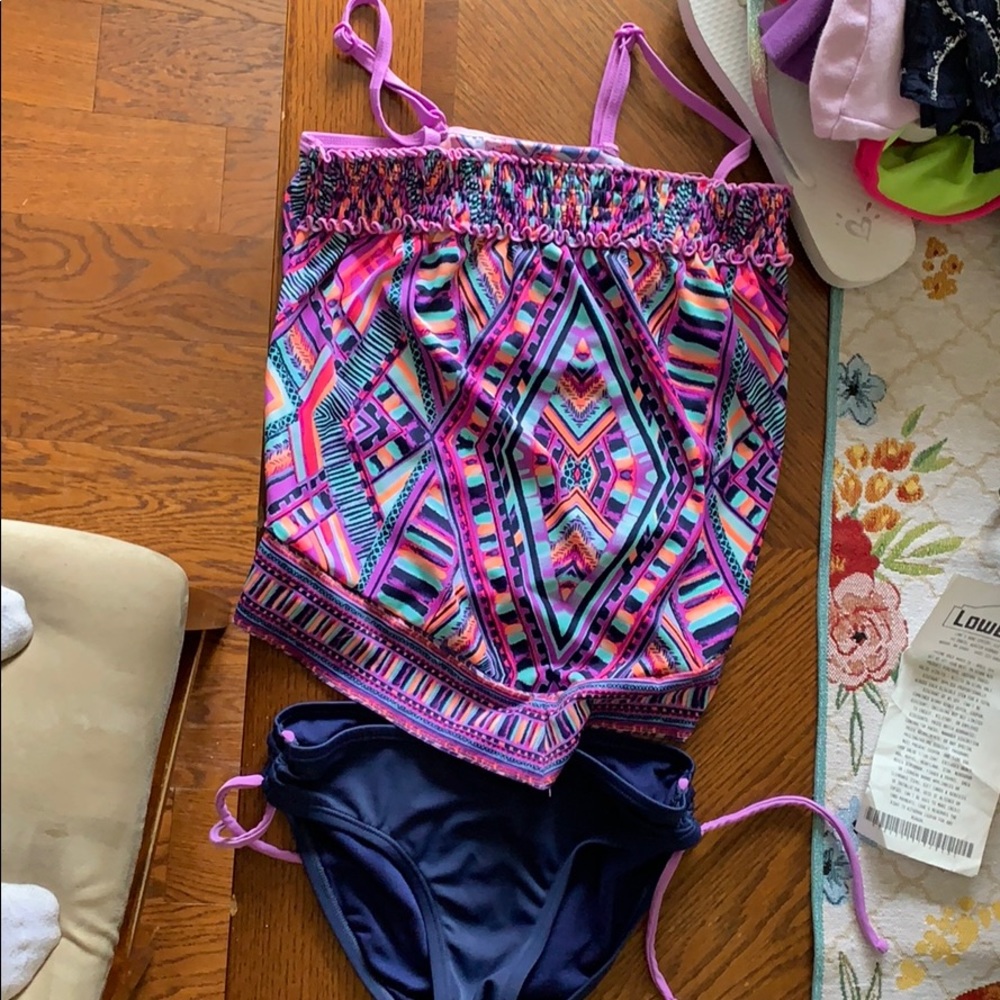 Justice size 10 2 piece bathing suit